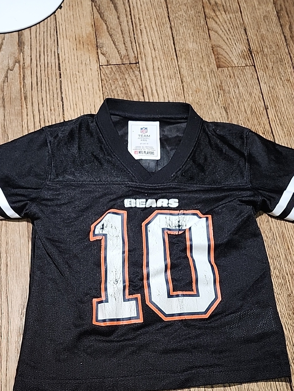 NFL Chicago Bears Youth #10 Black Jersey with White and Orange Accents